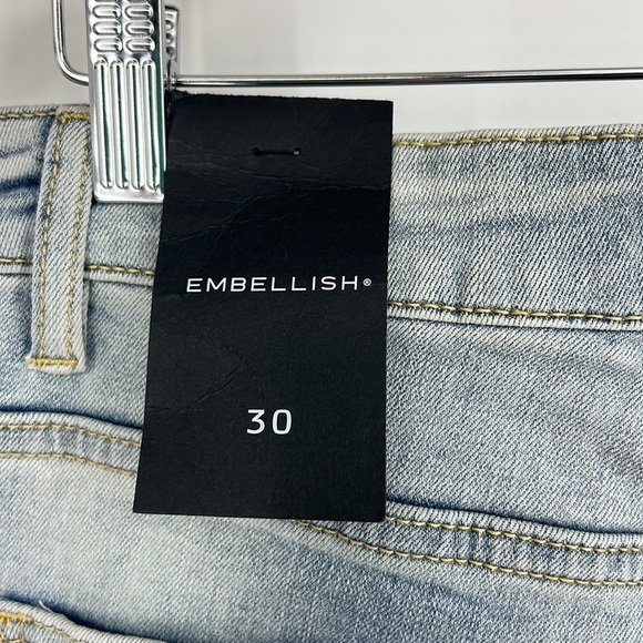 Embellished Embellish desert graphic Denim Indio Denim Light Blue SZ 30 - Picture 7 of 15